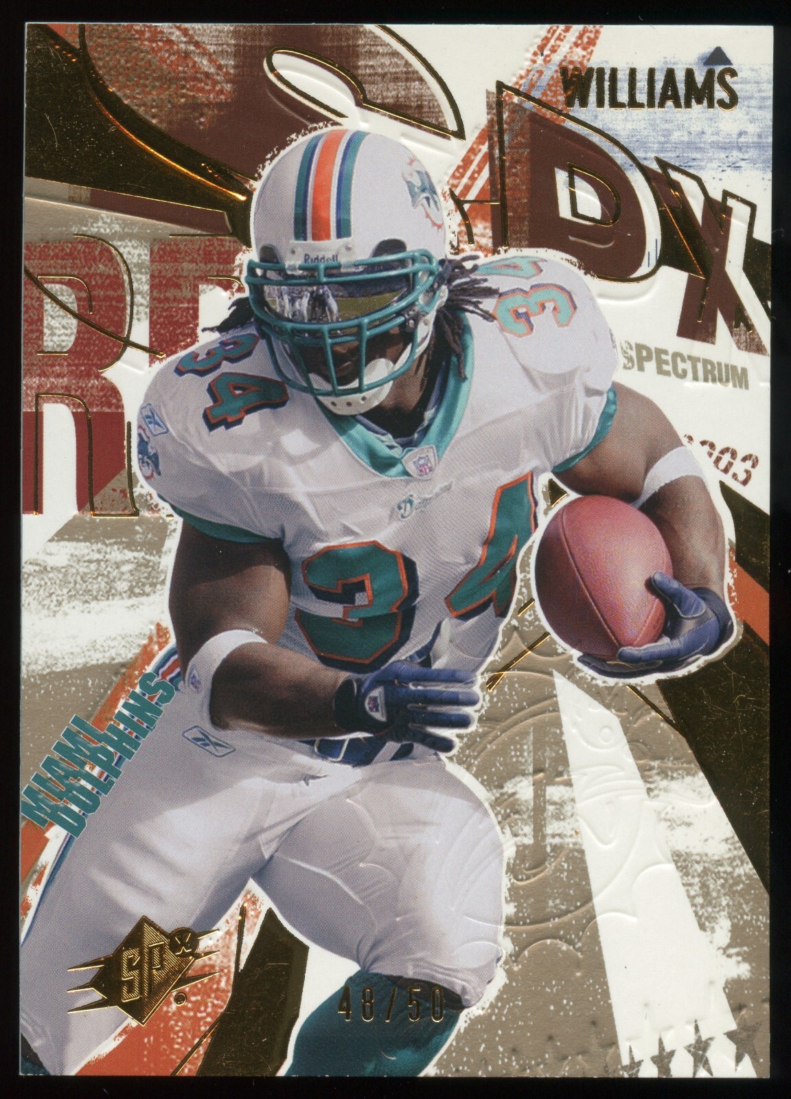 2003 UPPER DECK SPx SPECTRUM #31 RICKY WILLIAMS **PACK FRESH RAZOR SHARP*/50