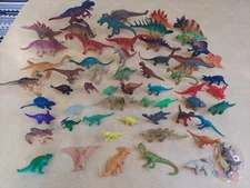 HUGE LOT of 55 Mini Dinosaur Figures Educational Toys Vintage To Modern