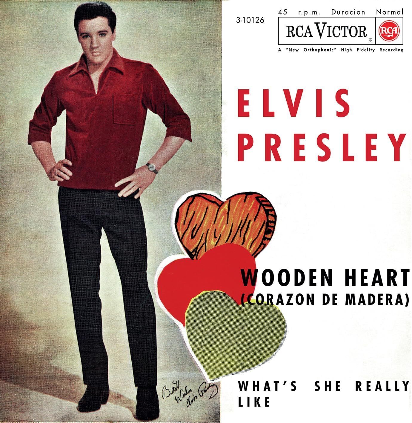 Elvis Presley Wooden Heart (Corazon De Madera)/What's She Really Like (Vinyl LP)
