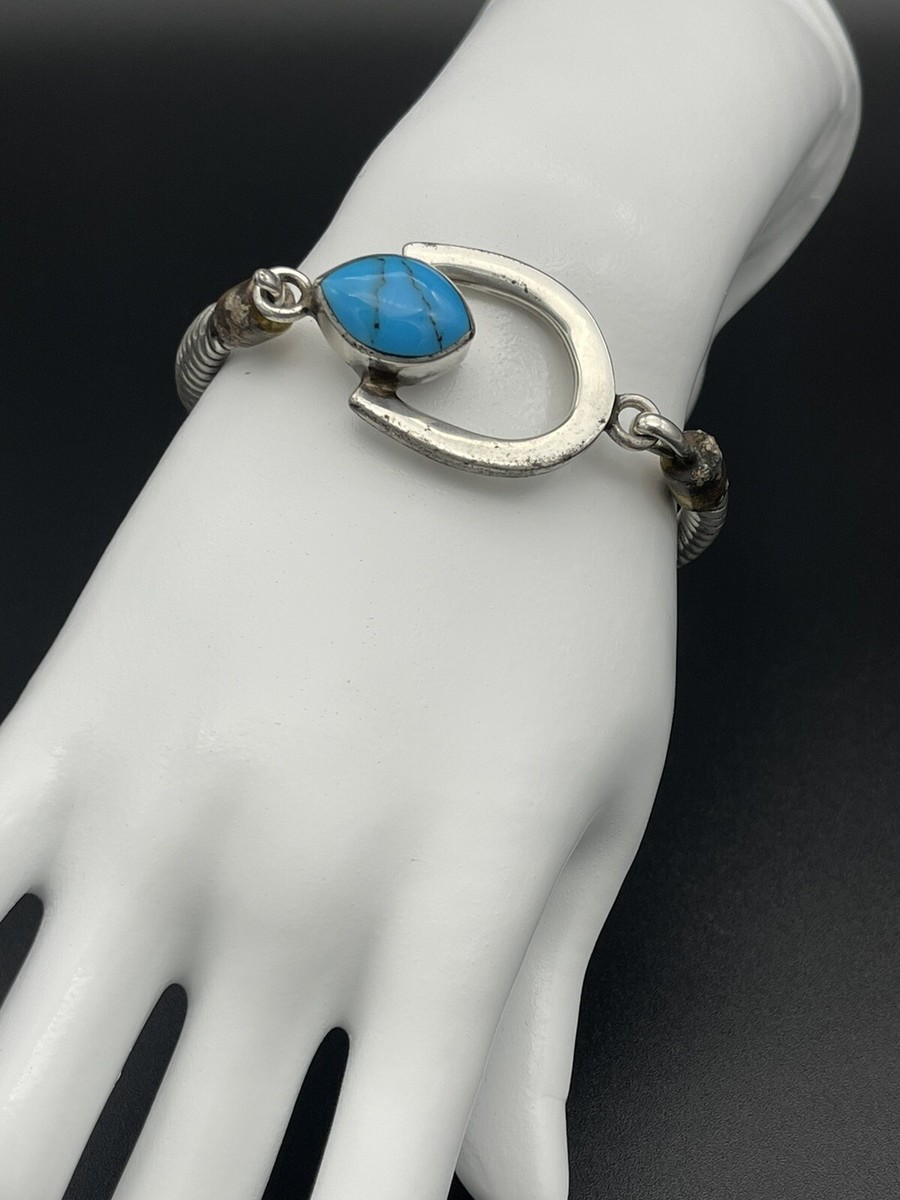 Vintage Silver Turquoise Bangle 925 | ヤマダウェブコム