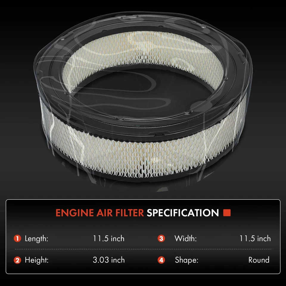 2x Filtro de aire del motor para camioneta Chevrolet C10 GMC C15/C1500 Buick Pontiac Foto 2 de 4