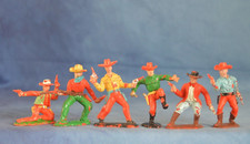 6 x (60 mm) Crescent American wild & Old West Cowboys. Excellent Cond. @ 1960