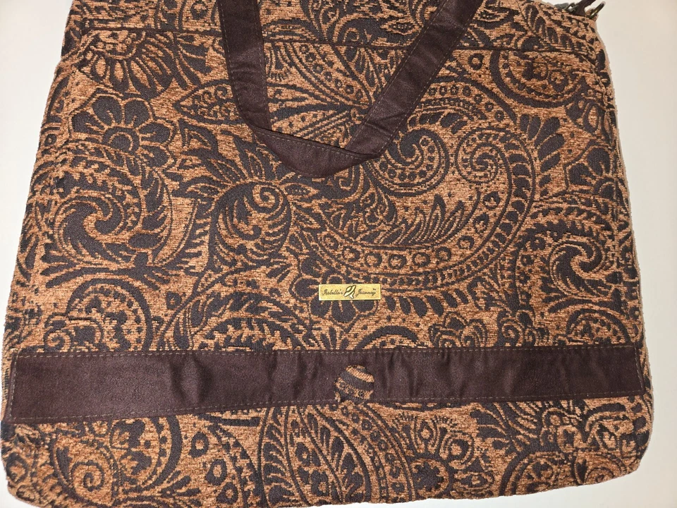 Isabella's Journey ARBESQUE UPTOWN TRAVELER Actualizado Brocado Alfombra Bolso -Tote Foto 2 de 4