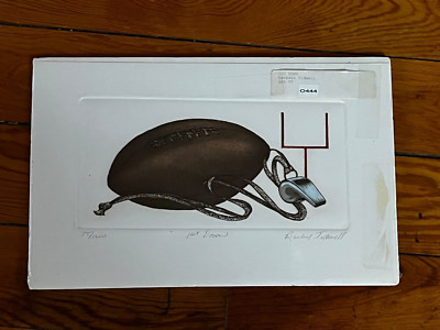 Barbara Tidwell 1st DOWN Football Whistle & Goalpost Signed & Numbered Print