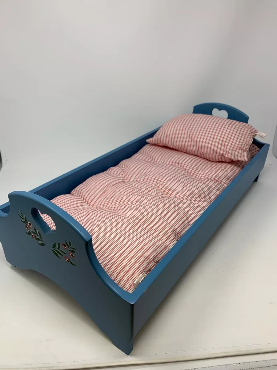 Poup e American Girl Kirsten s lit bleu RETIR matelas oreiller Pleasant Co