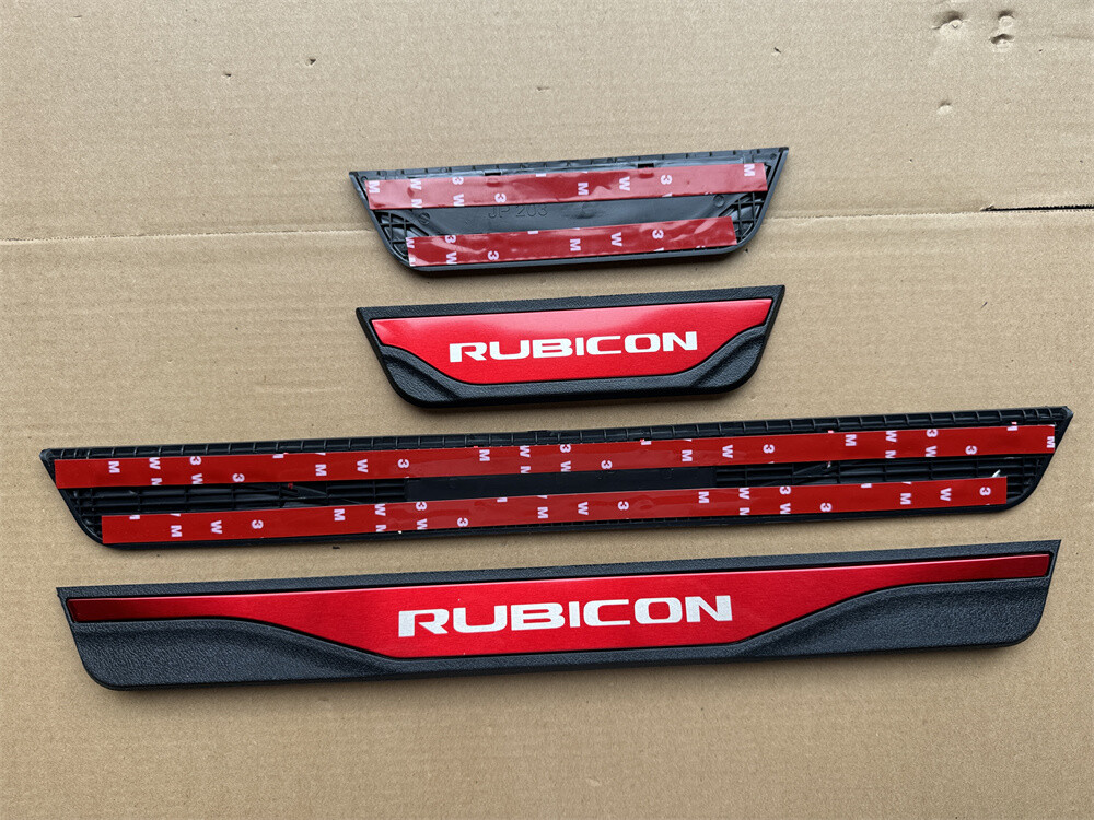 For Rubicon Accessories Car Door Scuff Sill Cover Panel Step Protector Trims X4