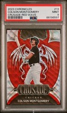 COLSON MONTGOMERY 2023 CHRONICLES CRUSADE [RED WAVE 146/199]-PSA 9-POP 1--NH-CHI