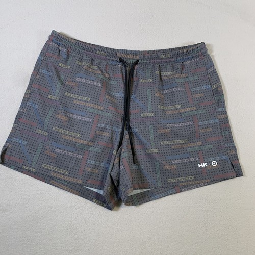 Humankind Mens XL Shorts Swim Trunk Gray GAY PRIDE Word Game LGBT HARD to FIND