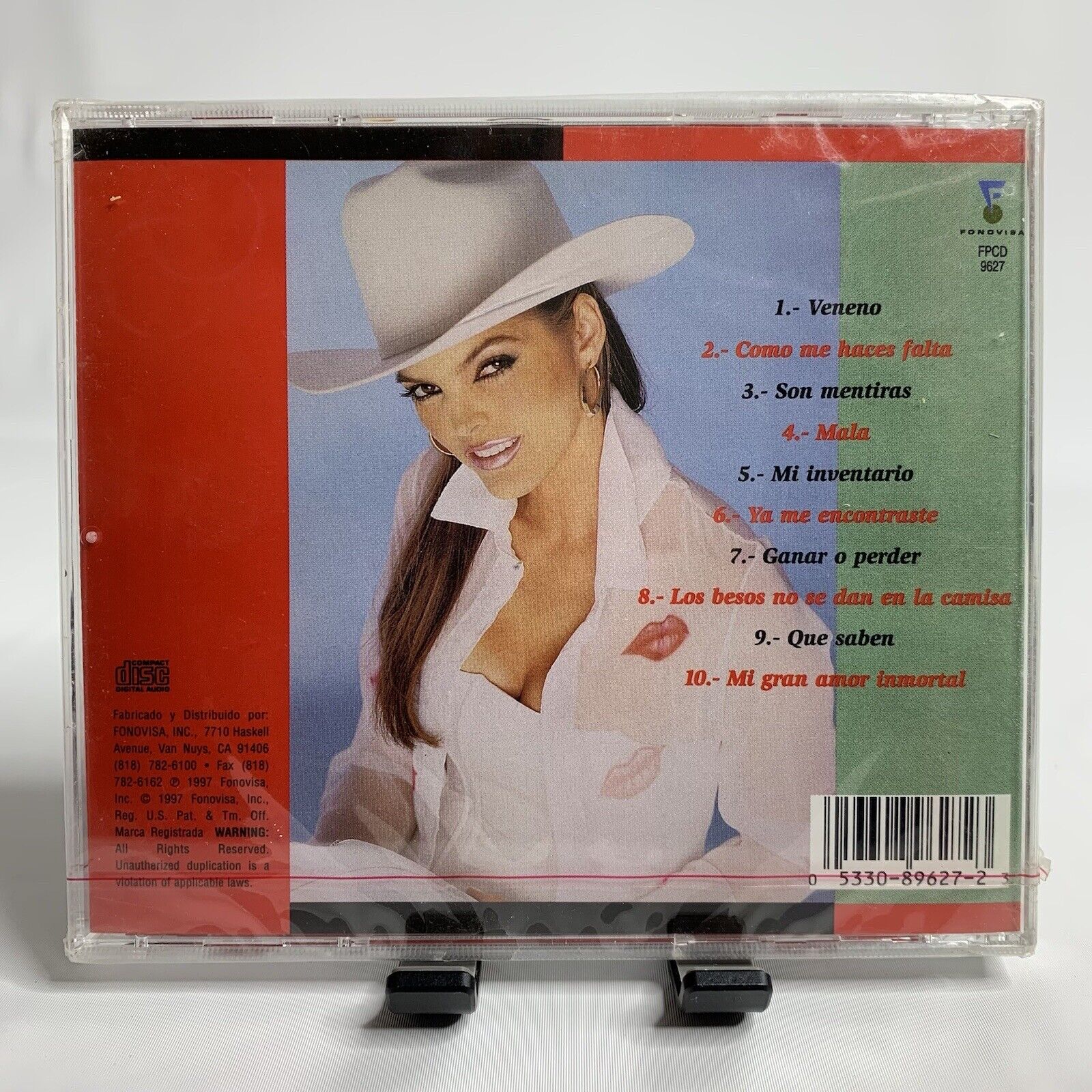 Ana Barbara CD Los Besos Se Dan en la Camisa 1997 Fonovisa Rare