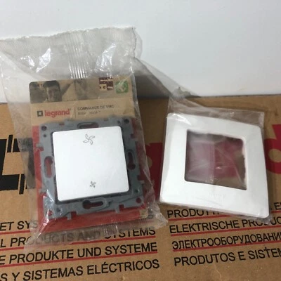 LEGRAND Niloé - Interrupteur VMC 2 vitesses GV/PV COMPLET - 0 96612 + 665001