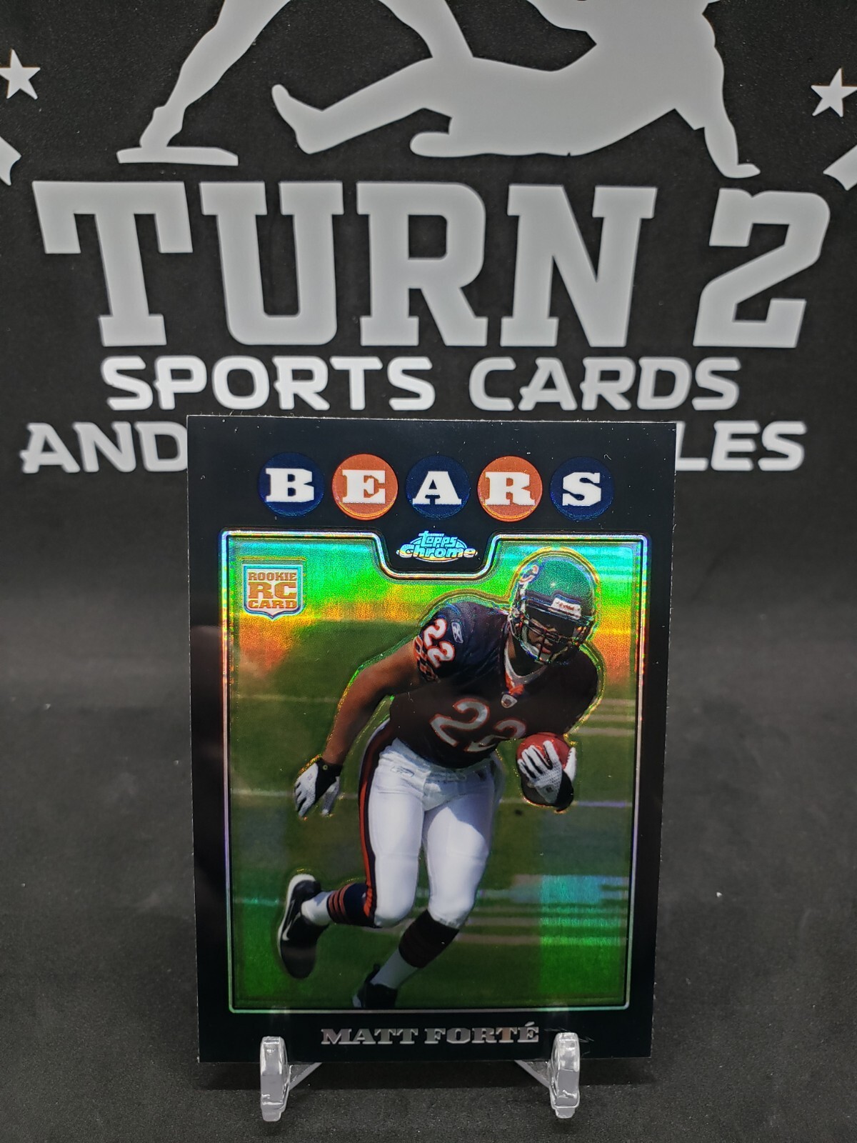 2008 Topps Chrome Matt Forte RC Refractor No. TC191 Chicago Bears