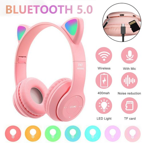 Auriculares Bluetooth con Microfono Luz LED para Uso Diario Música Alta Calidad - Picture 24 of 29