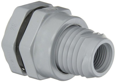 Hayward BFAS2005CES Series BFAS Short Pattern Bulkhead Fitting Socket x Threaded