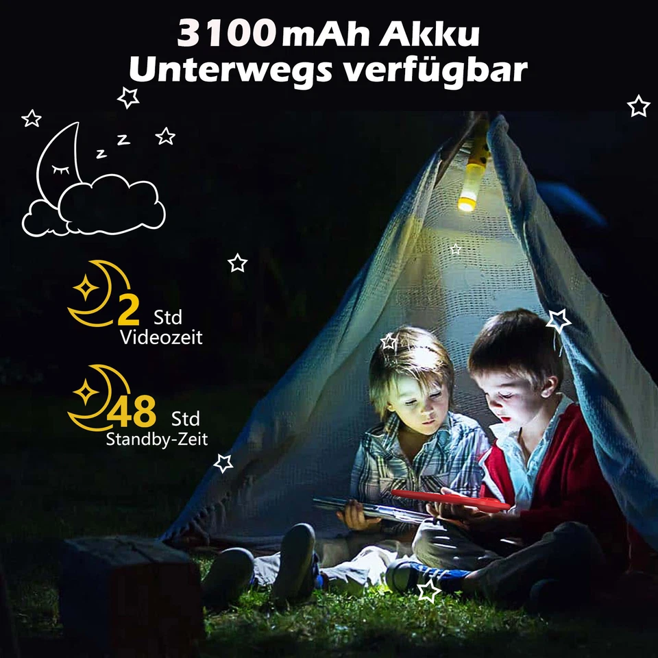 Kids Kinder Tablet Android 15/12 128GB ROM 10 Zoll Quad Core 5G WIFI 7000mAh - Bild 4 von 4