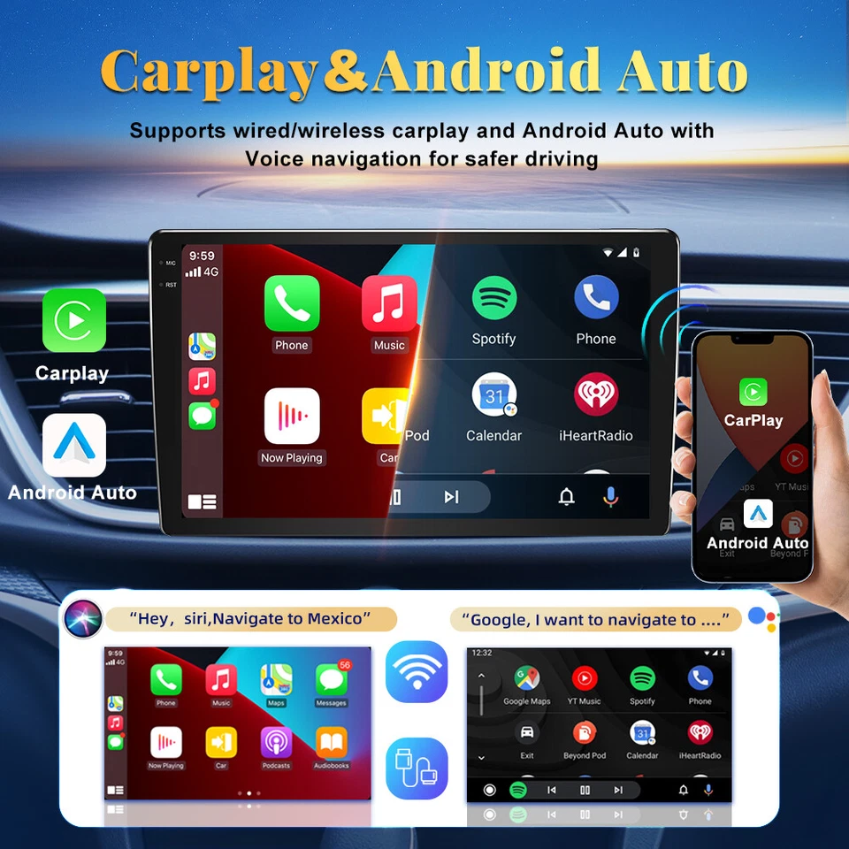 Kit de actualización de unidad principal de auto Carplay Android 4-64 GB para Ford Focus 2005-2011 Foto 4 de 4