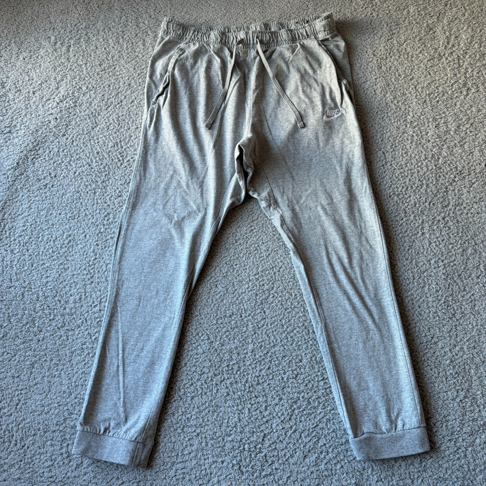 NEW Nike Pants Mens Extra Large Gray Sportswear Club Knit Jogger Sweat Train Gym