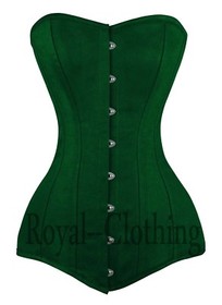 Heavy Duty Double 26 Steel Boned Over Bust Long Line Training Cotton Corset 