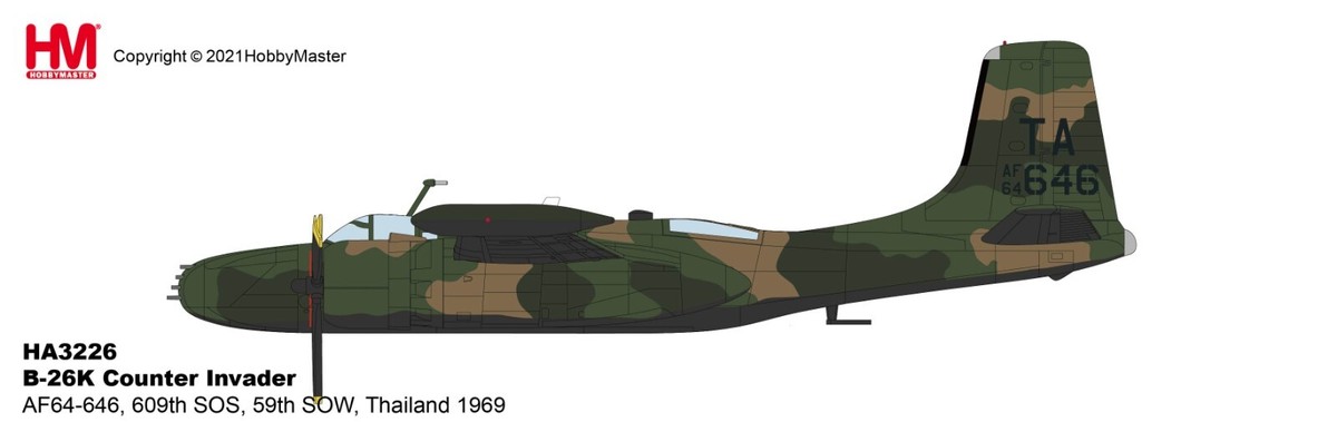 Hobby Master 1/72 HA3226 Douglas B-26K Counter Invader USAF 59th