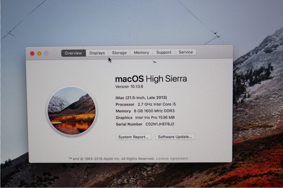 Apple IMAC Uno A1418 54.6cm Core i5 2.7GHz 8GB RAM 1TB Retina Para Piezas - Imagen 2 de 4