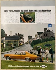 1972 Chevrolet Nova Hatchback Coupe 2-Door General Motors GM Vtg Print Ad