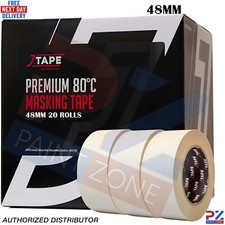 JTAPE Premium Masking Tape Multiple Sizes 18/24/36/48mm Bulk Box 48/36/24/20 443