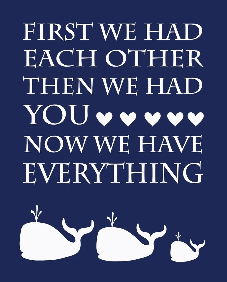 Estampado de ballena azul marino para niño, decoración náutica para niño 8x10 sin marco Foto 2 de 2