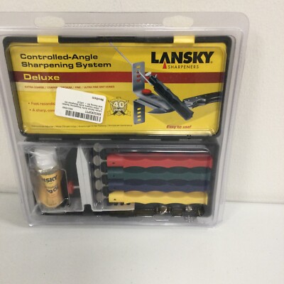 Lansky Deluxe 5-Stone Controlled-Angle Precision Knife Sharpening System - LKCLX
