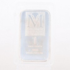 Mid-States Recycling & Refining .999 Silver 1 Troy Ounce Bullion Bar in Plastic