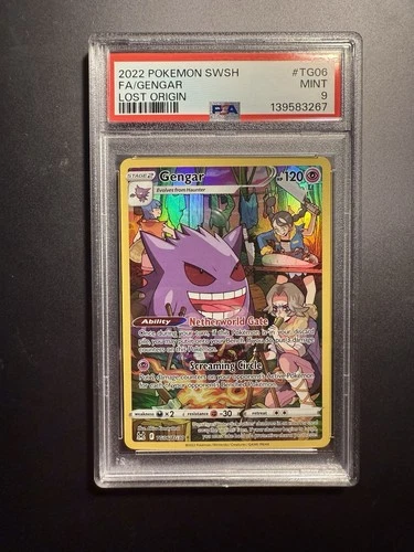 Gengar TG06/TG30 PSA 9 MINT Lost Origin Trainer Gallery Pokemon TCG