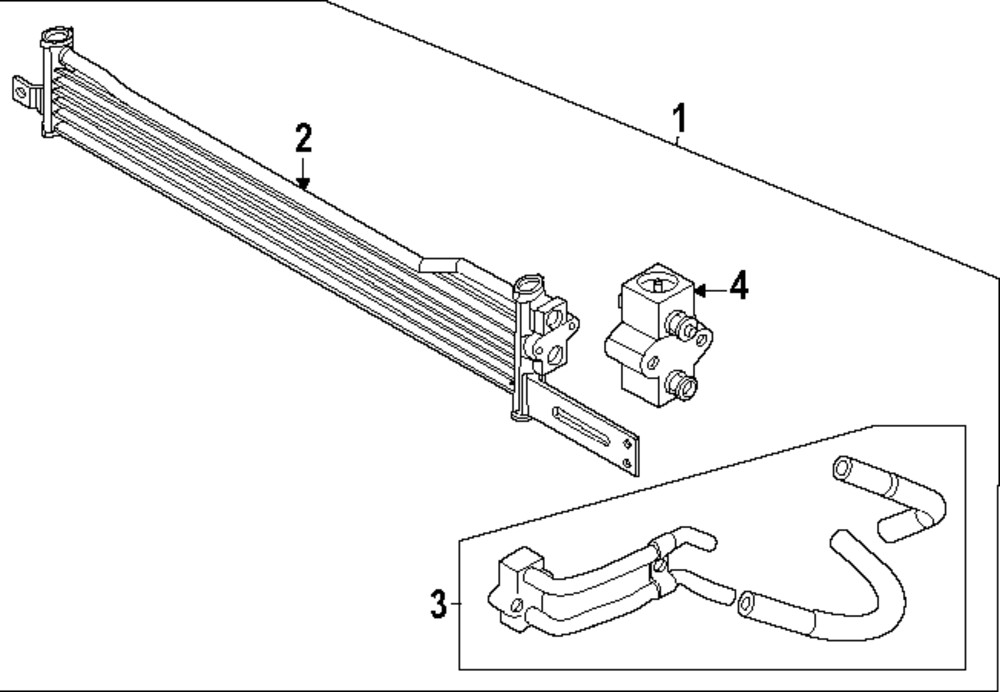 Enfriador de transmisión para Hyundai (P/N 25460-K9500)