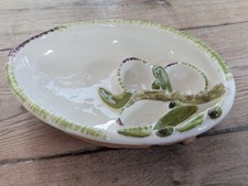 Fattoria La Vialla Eierplatte Keramik Servierplatte mediterran italienisch 