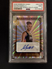 #SS-STB Satou Sabally 2025 Donruss WNBA Auto Signature Series Holo Laser PSA 9