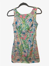 Lilly Pulitzer 2013 floral shift dress, XXS (00) EUC graduation summer resort