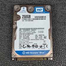 Western Digital Scorpio Blue 250GB 2.5" IDE Hard Drive - WD2500BEVE - TESTED