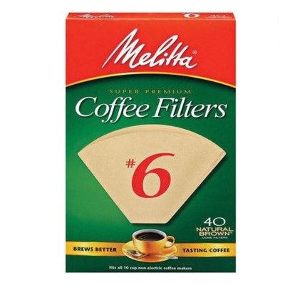 Melitta 10 cups Brown Cone Coffee Filter 40 pk (Pack of 5)