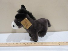 New Aurora Miyoni Tot Plush Donkey Foal Toy Gray 10" Item 26285