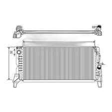 K�hler Motork�hlung 682 mm - 309 mm Alu VALEO passend f�r u.a. BMW 2er