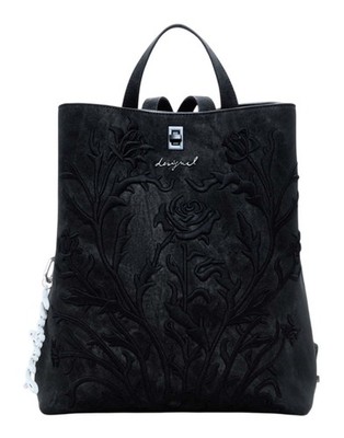 Desigual Romeo Floral Sumy Mini Backpack Rucksack Freizeitrucksack Black schwarz