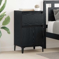 Nachttisch 2 Pcs Schwarze Eiche 40 X 35 X 70 Cm Holzwerkstoff