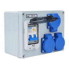 Baustromverteiler 16A Stromverteiler Starkstrom verteiler Wandverteiler mit 5...