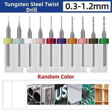 10 Alloy Steel Twist Drill Bits for Precision For PCB and Soft Metal Drilling