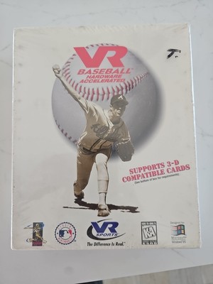VR Baseball (PC, 1997) Designed for Windows 95 w/Hardware Accelerated System