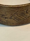 Antique HEAVY Handmade Etched AFRICAN ETHIOPIA OROMA SOLID BRASS Cuff Bracelet! — photo 8