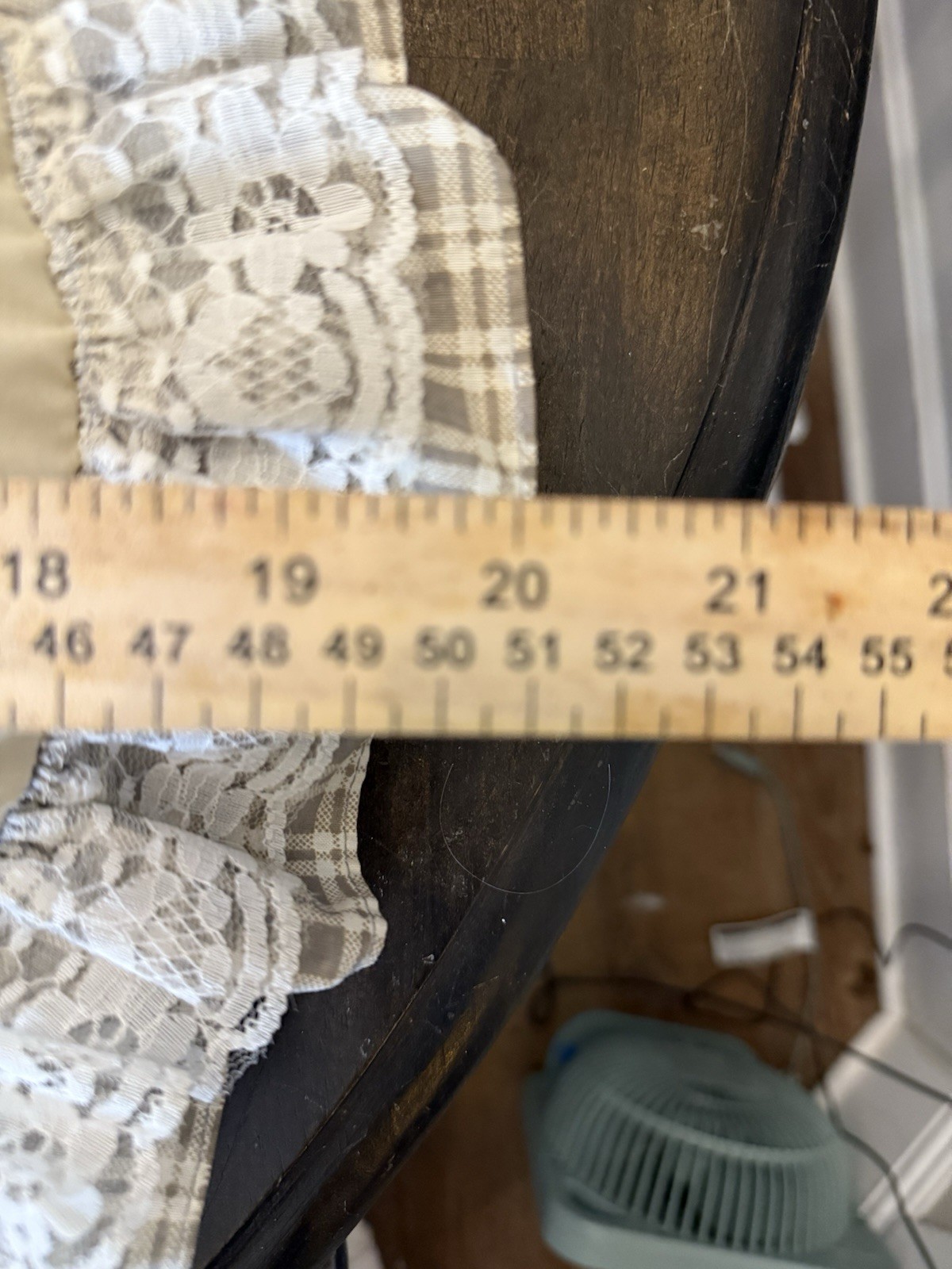 Vintage Country Angel Pillow 20x16 Handmade Lace Ruffle Farmhouse Décor