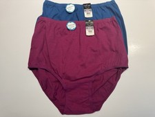 NWT 2 Pairs Vanity Fair Perfectly Yours Brief Cotton Panties 15319 6 M