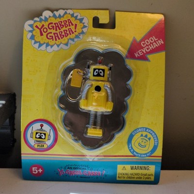Yo Gabba Gabba! Basic Fun Plex Keychain New NIP 2008 Vintage Rare Sealed