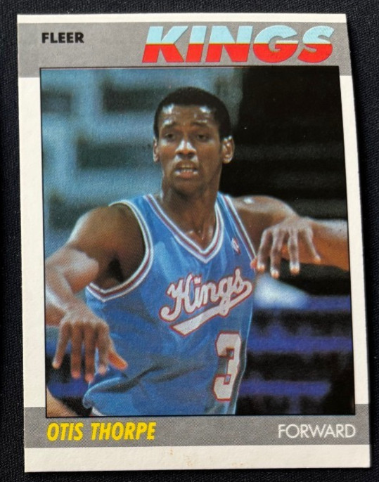 OTIS THORPE 1987-88 FLEER SACRAMENTO KINGS Rookie RC