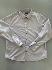 UNTUCKit Rubican Wrinkle Free Shirt Mens XL Relaxed Gray 100 Cotton Button Up