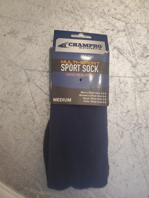 Champro Multi- Sport Athletic Socks Unisex Navy Blue New with Tags size medium
