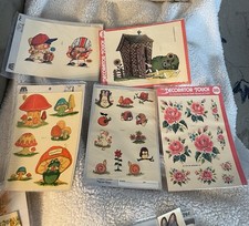 LARGE Lot Vintage DECALS for Kitchen Bath/ Kids Decorating  NEW Meyercord 14 +